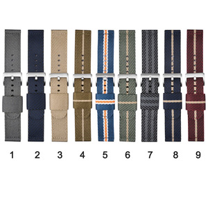 LAIHE Hot seller 20mm 22mm elastico moda intrecciato a strisce cinturino in Nylon intrecciato per <span class=keywords><strong>GT2</strong></span> - Product Image 2