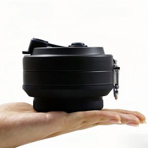 Custom Shape Leakproof 350ml,16oz, 500ml Collapsible Silicone Cups,silicone Drink Cup,silicon Foldable Travel Coffee Cup - Product Image 2
