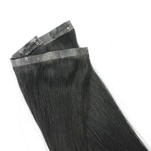 High Quality Invisible Seamless <b>Clip</b>-<b>in</b> Vietnamese Remy Virgin Human <b>Hair</b> <b>Extensions</b> Heat Resistant Straight/Waves Colors - Product Image 2