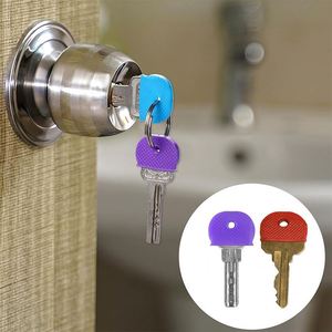 <b>Key</b> Cap Covers Silicone Semicircle <b>Keys</b> Identifiers Sleeve and Colorful <b>Tag</b> Marker Protectors Cover - Product Image 1