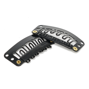 Clips en forme de <span class=keywords><strong>U</strong></span> en <span class=keywords><strong>m</strong></span>étal pour extension de cheveux, perruques, trame, nouvelle fabrication de cheveux, peigne artisanal, pince à cheveux, 32mm - Product Image 6