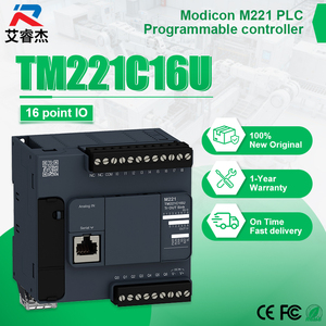 PLC รุ่นใหม่ TM221C16U Modicon M221 แท้ 16 I/O 24V DC  ทรานซิสเตอร์เอาต์พุต NPN  พร้อมพอร์ต Ethernet USB SD Card  ตัวควบคุมระบบอัตโนมัติ - Product Image 1