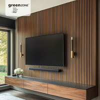 Panneau mural TV en WPC à grain de bois, décoration moderne pour l'intérieur, excellent panneau mural pour la décoration de la maison