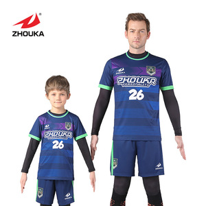 Handsome cheap soccer jersey China sublimation sports football training sets soccer jersey set - Product Image 1