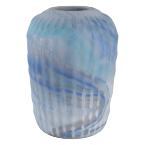 Vaso in vetro decorativo moderno intagliato, elegante vaso per fiori per soggiorno, camera da letto, ufficio, tavolo - Product Image 3