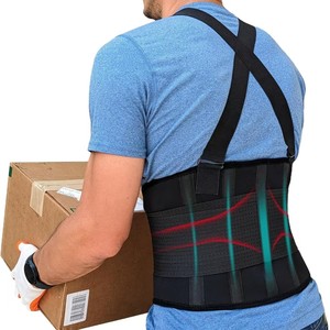 <span class=keywords><strong>Ceinture</strong></span> de travail de sécurité industrielle réglable Construction Attelle du bas du dos Bretelles attachées Fixation des côtes transfrontalières Soutien de la taille - Product Image 2