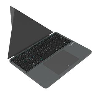 Mini clavier sans fil pliable avec pavé tactile, clavier sans fil pliable rechargeable, clavier pliable avec étui - Product Image 6