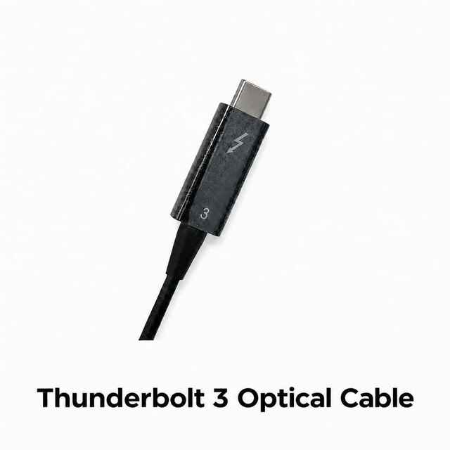 Thunderbolt 3 Active Optical Cable AOC 40Gbps USB-C Aluminum Alloy 5m-50m MTP Fiber