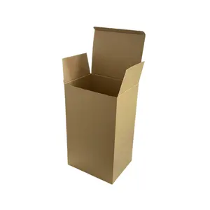 段ボール箱パッケージブラウンカラー小正方形クラフト紙ギフトボックスリサイクル可能在庫あり