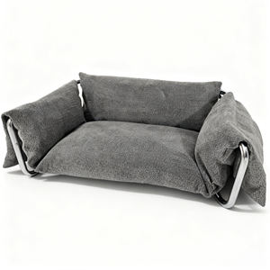 Hoge Kwaliteit Minimalistische Stijl Huisdier <span class=keywords><strong>Bed</strong></span> Voor Katten Honden Stabiele Antibacteriële Stofdichte Wasbare Stof Spons <span class=keywords><strong>Plastic</strong></span> Materialen - Product Image 6