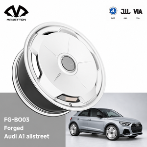 Rueda de Aleación Monobloque Forjada Makstton BO03 Personalizada 6061-T6 de 16-22 Pulgadas y 5 Birlos para <span class=keywords><strong>Audi</strong></span> <span class=keywords><strong>A1</strong></span> <span class=keywords><strong>Allstreet</strong></span> - Product Image 1