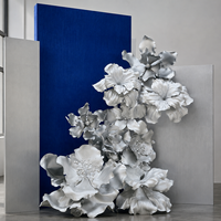 Vente directe usine – Élégantes fleurs géantes en papier de soie détachables pour installations artistiques, décorations de mariage, fournitures de festival et de fête