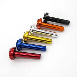 Poignées de guidon universelles colorées pour moto 7/8'' (22 mm) en aluminium CNC, accélérateur pour cyclomoteur, scooter, moto tout-terrain - Product Image 6