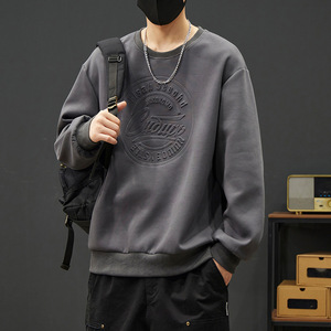 Felpa con cappuccio da <span class=keywords><strong>uomo</strong></span> 80-280 Jin, girocollo oversize, a maniche lunghe, antipiega, tinta unita, primavera-autunno, trendy, <span class=keywords><strong>taglie</strong></span> forti - Product Image 2