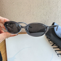 Lunettes de soleil polarisées ovales rétro pour femmes, petites lunettes de soleil œil de chat vintage, logo personnalisé, lunettes de soleil Y2K pour femmes, vente en gros
