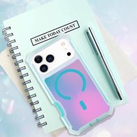 Coque pour iPhone 18 Pro Max, Coque Fluorescente Laser Iridescente Mignonne, Conçue pour iPhone 17 Pro Max