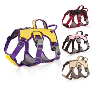 High quality reflective protection shock absorption small dog harness pet harnesses no pull dog harness