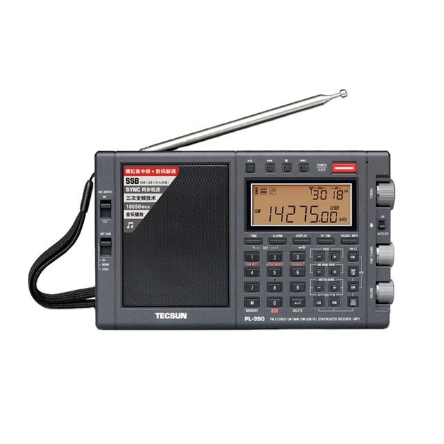 Original Tecsun PL- 990 Full Band HF FM AM SW SSB Radio Receiver Music Player Speaker PL990