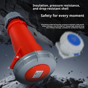 Conector Industrial Macho y <span class=keywords><strong>Hembra</strong></span> de 380V, <span class=keywords><strong>Enchufe</strong></span> Industrial de 220V, Conector Impermeable Trifásico de 3 Núcleos y 5 Orificios, 16/32A - Product Image 5