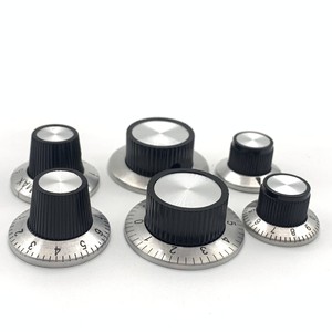Perilla de Potenciómetro Rotatorio Leixin C1C2C3, Núcleo de Cobre de 6mm, Orificio Interno Ajustable, Dial Metálico - Product Image 2