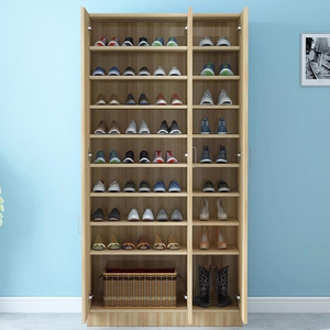 6 Layer Modern <strong>Wooden</strong> Cabinet <strong>Shoe</strong> <strong>Rack</strong> Cabinet Storage Modern Design <strong>Wood</strong>