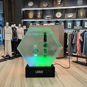 Thiết kế mới Countertop Acrylic không thấm nước Xem tai nghe hiển thị đứng với ánh sáng LED - Product Image 4