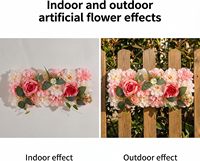 Fleurs pour arche de mariage 50 cm, centres de table en tissu de soie doux, arrangement floral réutilisable, décoration élégante pour centre de table
