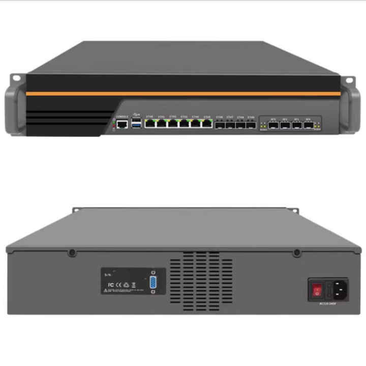 OEM ODM 2U Rack-Mount Soft Router Intel Atom C3758 Octa Core 10Gb SFP+ ...