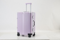 Valise de cadre en aluminium de bagage de chariot de voyage de prix usine avec la boucle en métal de port d'USB