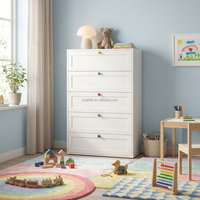 Commode en acier à 5 tiroirs avec structure KD optimisée, armoire de rangement en métal de 0,6 mm pour chambre à coucher, vente en gros, usine de Luoyang