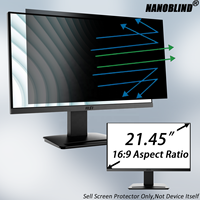 Filter Layar Pelindung Privasi untuk Monitor Desktop 21,45 Inci 16:9 Anti Spy Anti Silau Anti Cahaya Biru Pelindung Layar