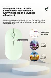 <span class=keywords><strong>Souris</strong></span> de jeu sans fil rechargeable 2,4 GHz, produit phare, optique USB, programmable, rétroéclairée, <span class=keywords><strong>souris</strong></span> de jeu 2,4 GHz multicolores - Product Image 5