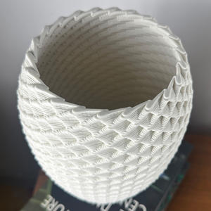 <span class=keywords><strong>Florero</strong></span> de estilo nórdico, jarrón de cerámica 3D avanzado, diseño de adorno de arte Irregular, arreglo floral, manualidades artísticas irregulares - Product Image 4