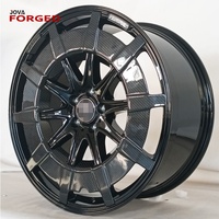 Nouvelles jantes en aluminium forgé personnalisées en fibre de carbone 5x130 40mm/30mm ET 100mm Finition noir brillant pour Mercedes G Wagon 20mm
