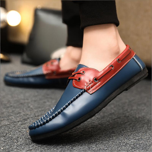 Chaussures tendance pour hommes, bout rond, semelle extérieure en plastique haut de gamme, décontractées, été, confortables, mocassins à enfiler, fabriquées à la main - Product Image 3