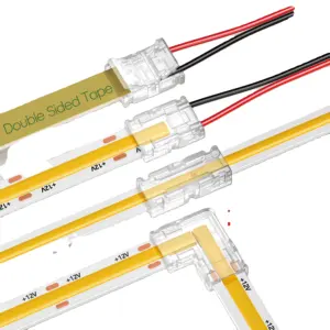 Conector de tira de LED sin soldadura de 2 pines 5mm/8mm/10mm cable a cable, tira a tira, cable a tira, COB y SMD