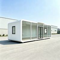 Conteneurs modulaires certifiés CE pour la nuitée, maisons conteneurs Apple Cabin, maisons préfabriquées pour hôtels et bureaux