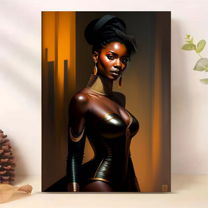 Nueva Llegada, Arte Corporal <span class=keywords><strong>de</strong></span> Mujer Negra Africana Desnuda, Pintura <span class=keywords><strong>en</strong></span> Lienzo, Mujer Africana Sexy, Pintura <span class=keywords><strong>en</strong></span> Porcelana <span class=keywords><strong>de</strong></span> Cristal, Enmarcada - Product Image 5