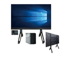 Écran LED P1.25 de qualité supérieure, machine tout-en-un, cadre fin, angle de vision large 16:9, écran intelligent pour salle de conférence, montage mural