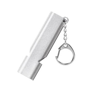 HF YZ-033 シングルトーン アウトドア サバイバル アルミ合金ホイッスル デュアルチューブ 救命器具 - Product Image 6