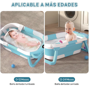 Bañera para Bebés Maxfree de Alta Calidad, Material PP, Asientos para Bañera, Juego de Bañera para Bebés, Bañera Plegable Segura para Bebés - Product Image 4