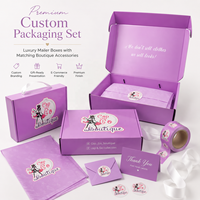 Boîtes d'emballage en carton recyclé avec logo de marque personnalisé, boîtes en carton ondulé pour l'expédition de vêtements avec poignée, boîte d'emballage