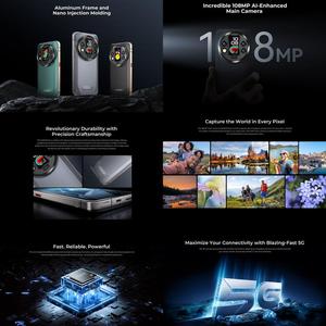 แบตเตอรี่ 8800mAh 45W 24GB+1TB กล้อง 108MP สแกนลายนิ้วมือ <span class=keywords><strong>Oukitel</strong></span> WP200 Pro หน้าจอ 6.7 นิ้ว Android 15 Octa-Core NFC 5G โทรศัพท์มือถือที่ทนทาน - Product Image 5