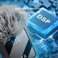 Nouveau microphone cravate sans fil professionnel F11-2 à double microphone pour enregistrement sur téléphone portable, vidéo en extérieur