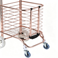 Offre Spéciale 4 roues supermarché magasin Mobile Portable pliable Camping voiture sac escalier escalade chariot avec roues