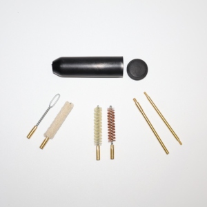 Kit de nettoyage de canon de 9 mm en gros, portable, avec rangement de poche, tige en laiton, ensemble de nettoyage de canon de pistolet, accessoires de chasse et de tir en extérieur - Product Image 4
