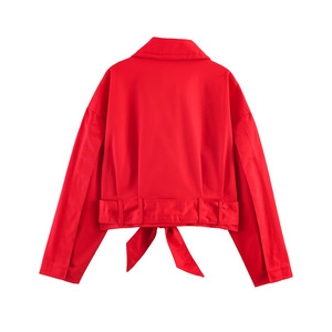 Cappotto Corto da Donna in Tartan con Colletto e Bottoni, Giacca con Tasche - Product Image 2
