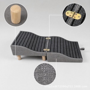 Escalera de madera maciza para interiores para perros y mascotas, escalones para humanos y mascotas, sofá, escaleras para gatos y perros, rampa, y - Product Image 2