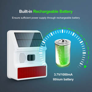 Nouveau produit phare 2026 : Sirène d'alarme <span class=keywords><strong>solaire</strong></span> intelligente WiFi Tuya extérieure étanche IP65 avec détecteur de mouvement et interrupteur anti-sabotage PST-PE523W - Product Image 5