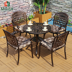 Ensemble <span class=keywords><strong>de</strong></span> meubles <span class=keywords><strong>de</strong></span> <span class=keywords><strong>jardin</strong></span> en aluminium, table et chaises résistantes aux intempéries, ensemble <span class=keywords><strong>de</strong></span> table <span class=keywords><strong>de</strong></span> patio, table à manger, chaises <span class=keywords><strong>de</strong></span> restaurant - Product Image 2